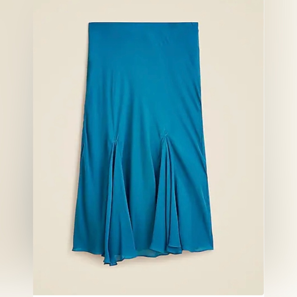 J CREW Gwyneth Flounce-Hem Chiffon Slip Skirt, sz 2X, NWT *sold out color*